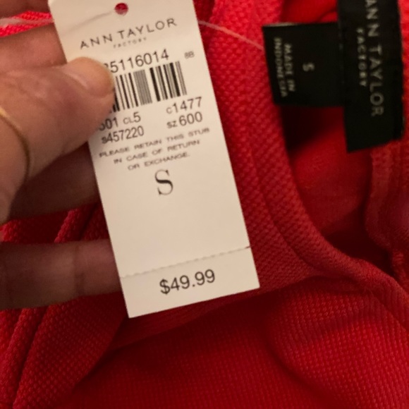 Ann Taylor Off the Shoulder Pink Top - Small - Picture 4 of 4